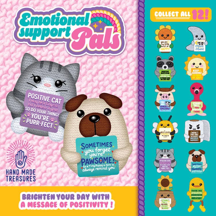 Emotional Support Crochet Plush Pals | Anchored Designs Boutique
