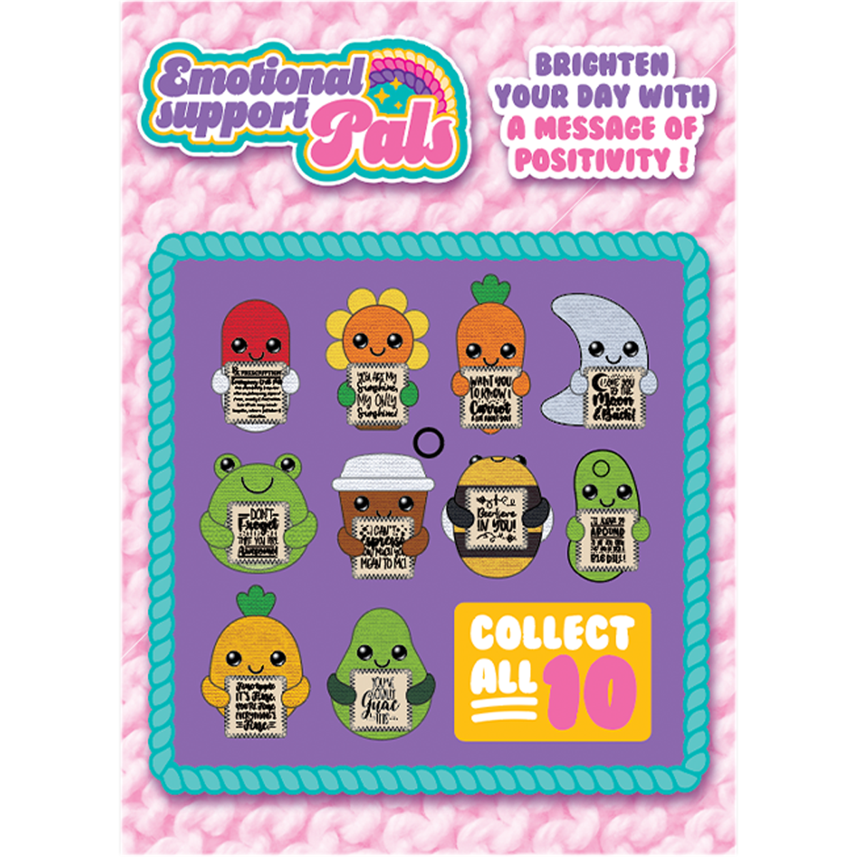 Emotional Support Crochet Plush Pals | Anchored Designs Boutique