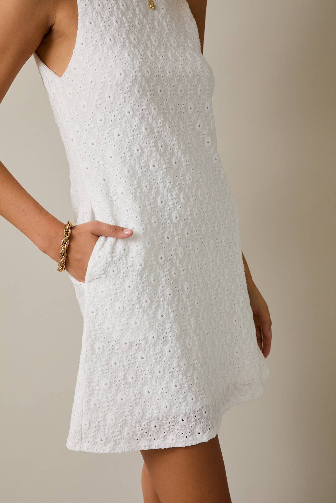 White Sleeveless Lace Tank Dress | Anchored Designs Boutique White Sleeveless Lace Tank Dress | Anchored Designs Boutique